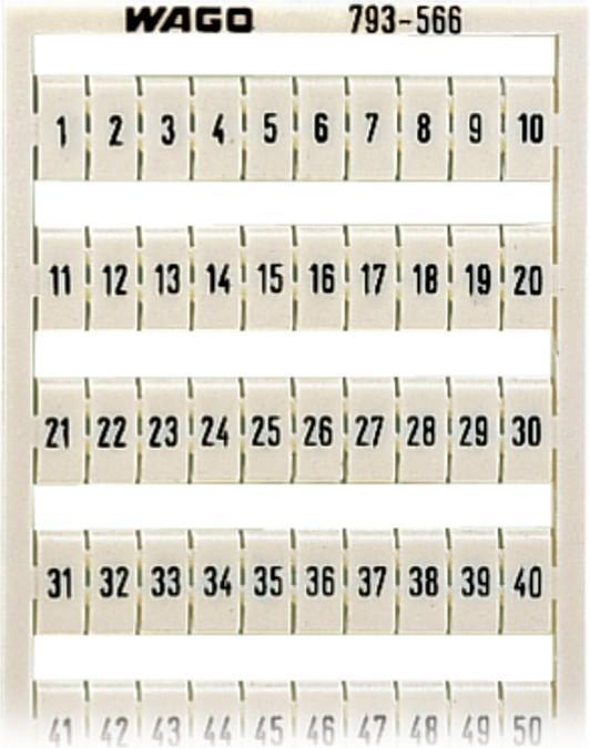 Produktbild Wago Horizontal Marker Card Wmb 1-50 (Anschlussleiste)