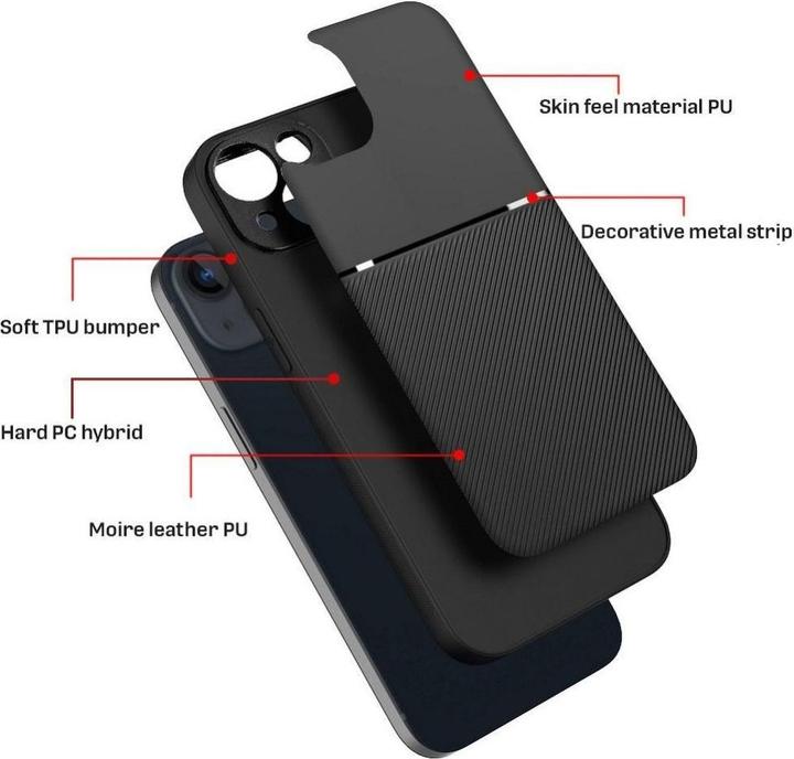 Actual product image Forcell Other OEM NOBLE case for IPHONE 13 Mini black (Apple iPhone 13 mini)