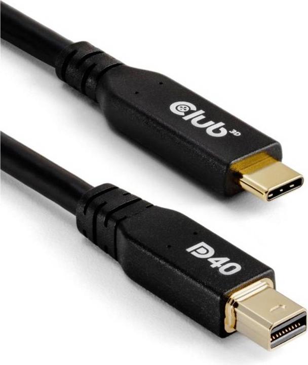 Produktbild Club 3D Club3D Kabel USB Typ C <> MiniDisplayPort DP40 2m St/St retail (2 m, USB Typ C, 2.1)