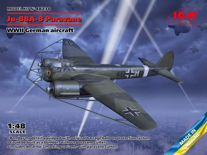 Produktbild ICM Ju-88A-8 Paravane, WWII German aircraft