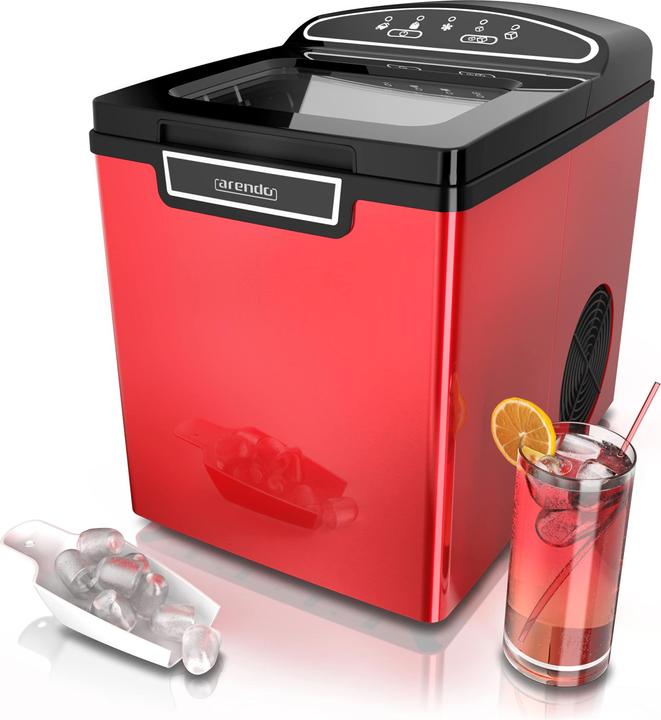 Actual product image Arendo Ice Cube Maker 1.8L, Red