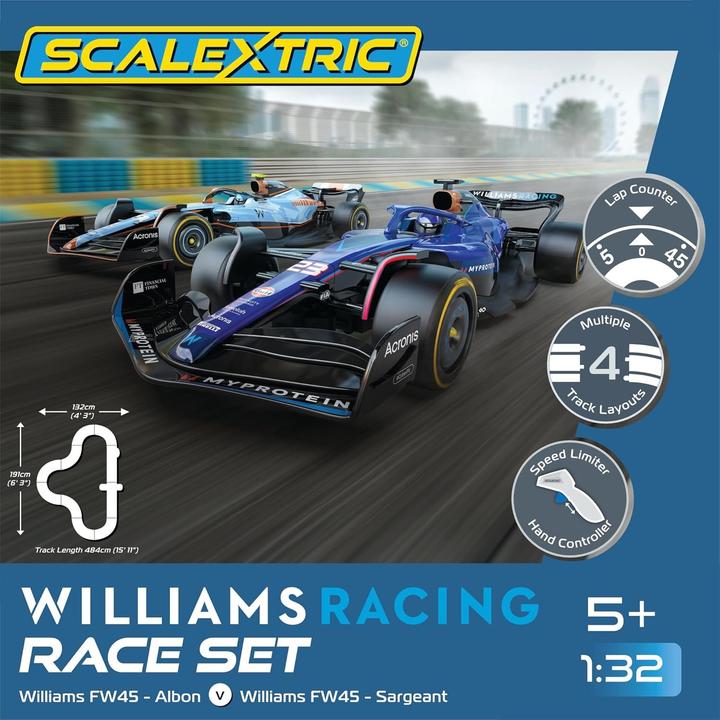Immagine prodotto Scalextric Set pista da corsa con auto Williams FW45 e tracciato componibile