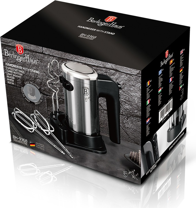 Image du produit BerlingerHaus Batteur à main avec support 300W (300 W)