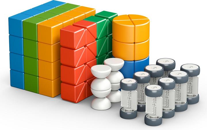 Actual product image Geomag Magicube 4 Shapes Recycled Bulk 128 pcs (087177)