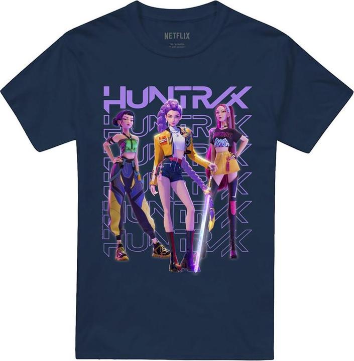 Image du produit K-Pop Demon Hunters - T-shirt motif Huntr/X style Pose de groupe - Adulte (5XL)