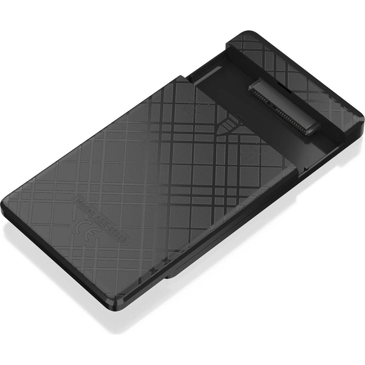 Aisens CAJA EXTERNA 2.5 ASE-2522B 9.5MM SATA A USB 3.0/USB3.1 GEN1 (2.5"), Case per hard disk, Nero