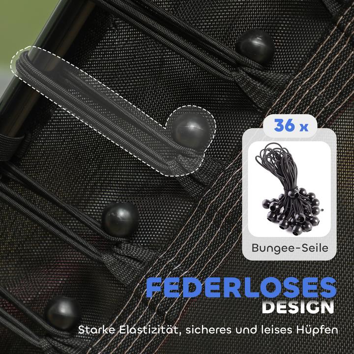 Image du produit Homcom Kindertrampolin Stahl, Kunststoff Rosa (163.50 cm)