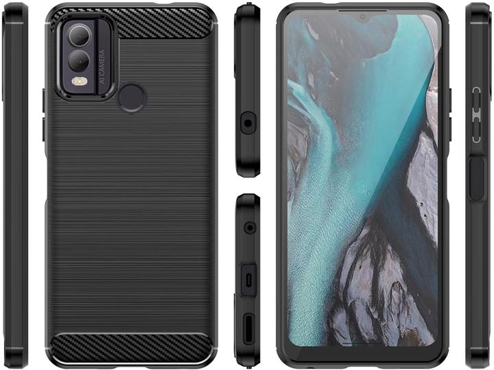 Produktbild Screenguard Nokia C22 Hülle Carbon Brushed Soft TPU (Nokia C22)