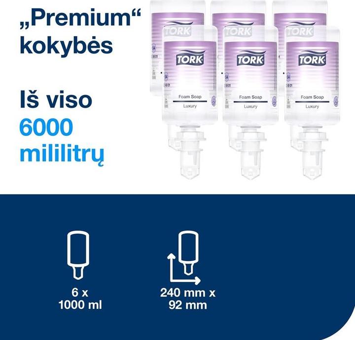 Actual product image Tork FOAM SOAP TROK LUXURY S4 1000ML (Device, Liquid soap, 1000 ml)