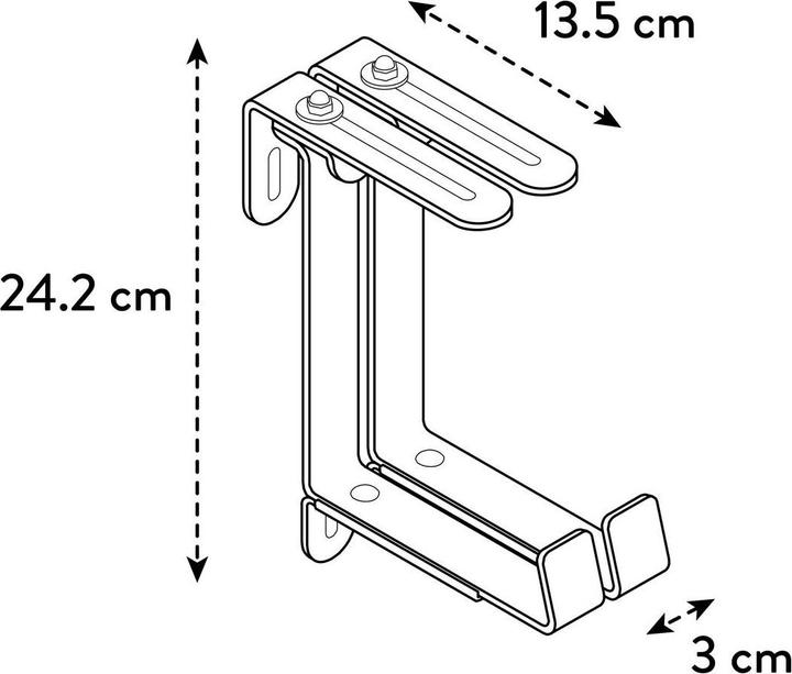 Image du produit Elho Support de balconnet universel en métal