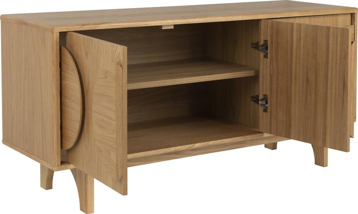 Actual product image Zuiver Sideboard Groove 3 Doors Natural Oak (120 x 40 x 58 cm)