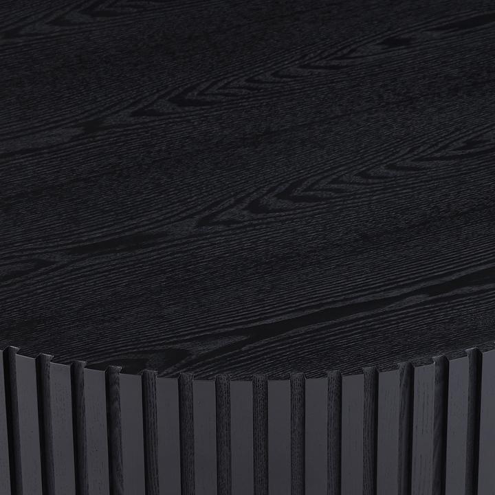 Image du produit SIT Möbel Table basse Ø 80 cm noire en bois noir, avec (80 x 35 cm)
