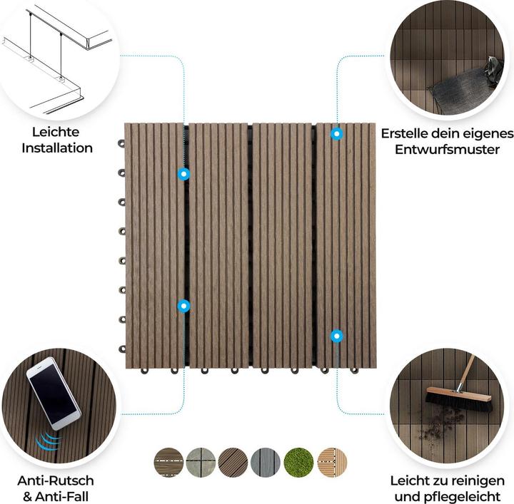 Produktbild Floordirekt Terrassenfliese Royal (1 x, 30 x 30 x 2 cm)