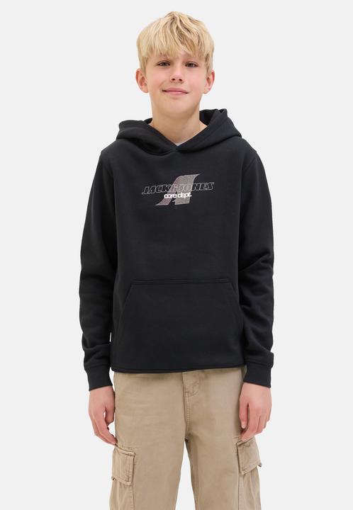 Actual product image Jack & Jones Jcotier Front Print Sweat Hood Sn Jnr (176)