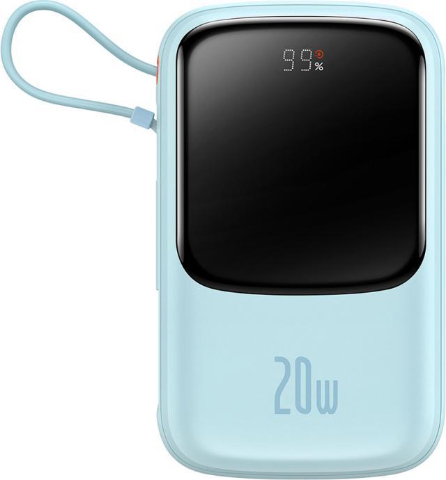 Image du produit Baseus Banque d'alimentation Qpow Pro, 20000mAh, 20W, QC + PD, Bleu (20000 mAh, 20 W)