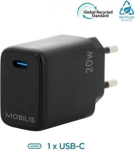 Actual product image Mobilis WALL CHARGER - 20W - 1 USB C (20 W, 1 portion)