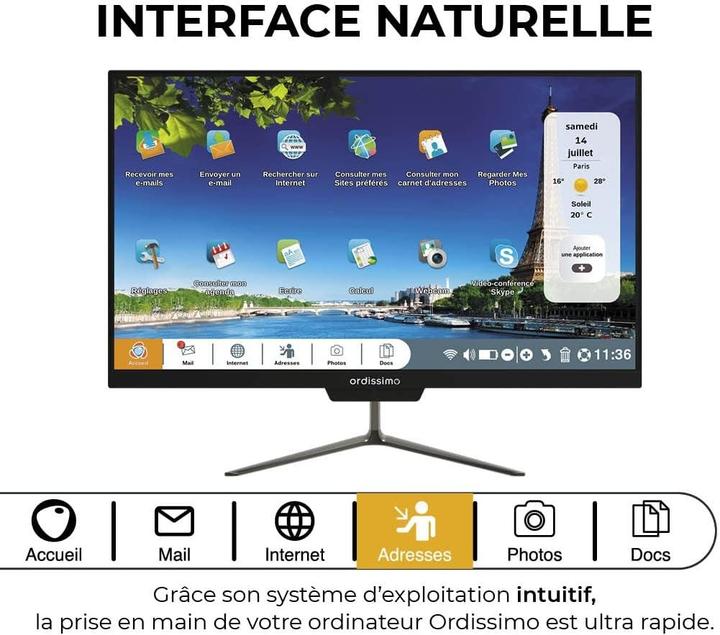 Produktbild Ordissimo Clara 2 (256 GB, 6 GB, Intel Celeron N5030, UHD Graphics 605)