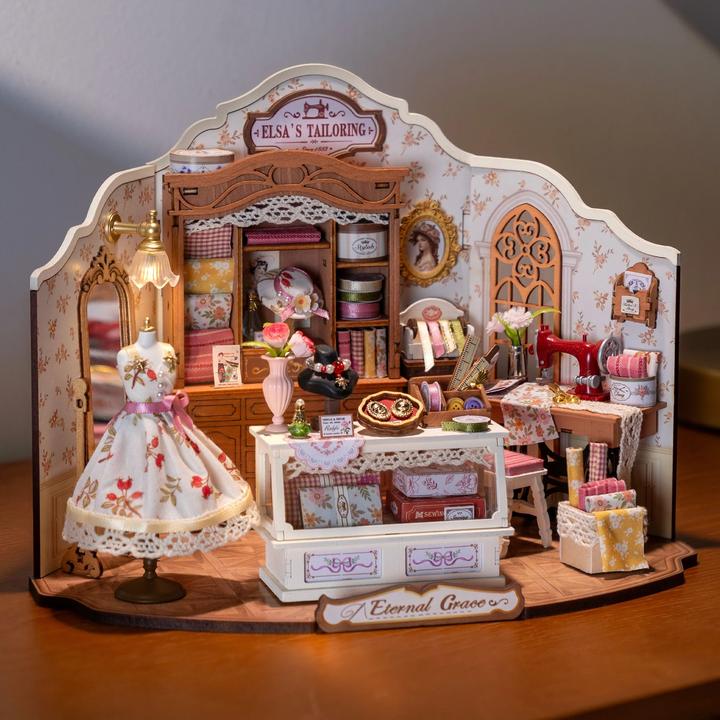 Actual product image Robotime Modellbausatz 'Elsa's Tailoring'