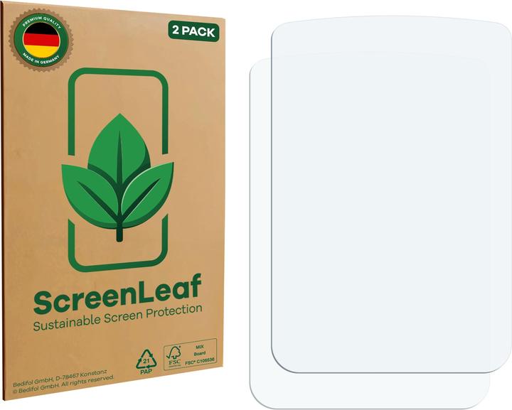 ScreenLeaf Pellicola protettiva, Proteggi Schermo Sostenibili, Clear, Antigraffio