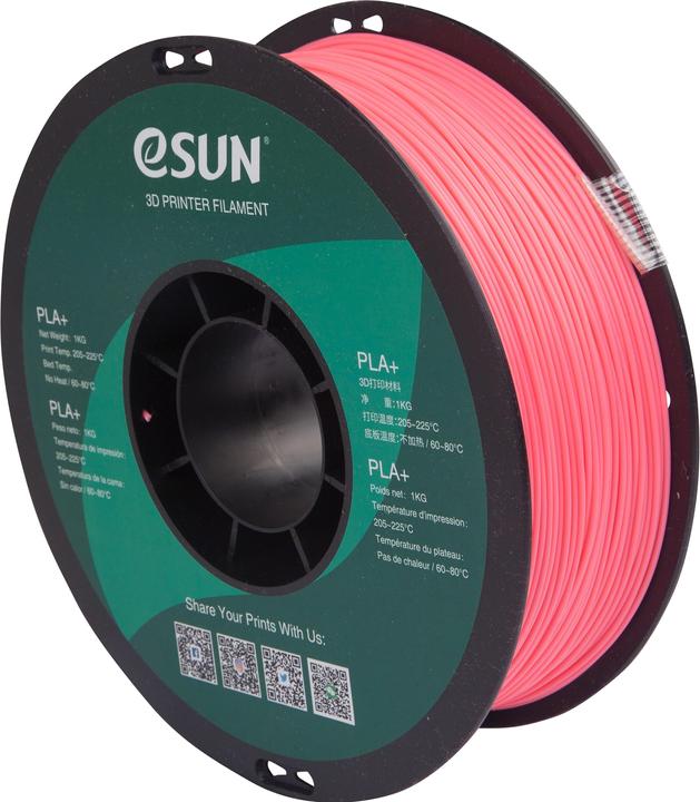 Produktbild eSUN PLA+ 1,75mm Pink 1kg 3D Filament (PLA+, 1.75 mm, 1000 g, Pink)