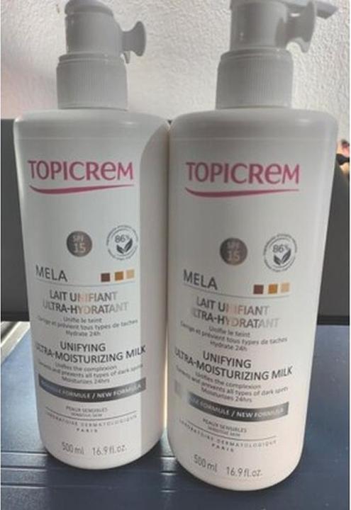 Topicrem Mela Lait Eclaircissant 2*500ml (Körperlotion, 500 ml)