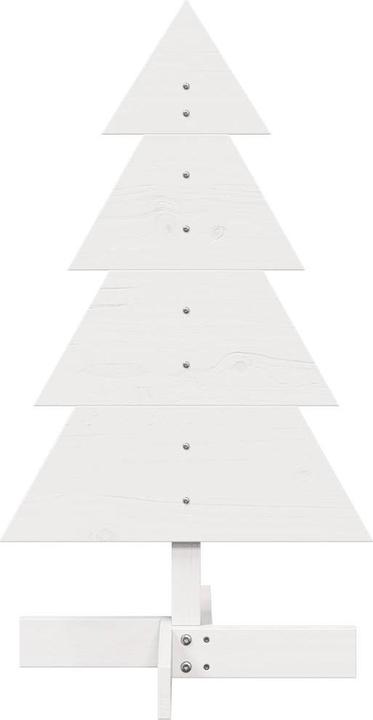 Actual product image vidaXL Christmas tree wood Christmas tree decoration wooden tree white 180cm solid pine wood (180 cm)
