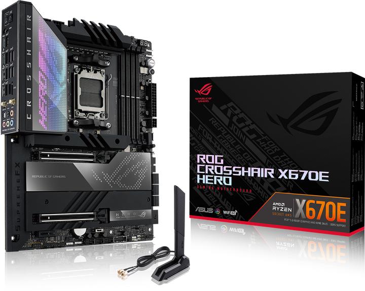 Actual product image ASUS ROG Crosshair X670E Hero (AM5, AMD X670E, ATX)