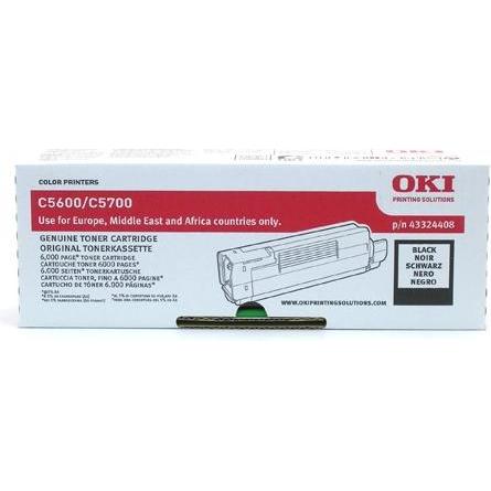 Thumbnail - OKI, Toner, 43324408 Toner schwarz 6.000 Seiten Schwarz C 5600 5600 DN N 5700 5700 DN N (BK)