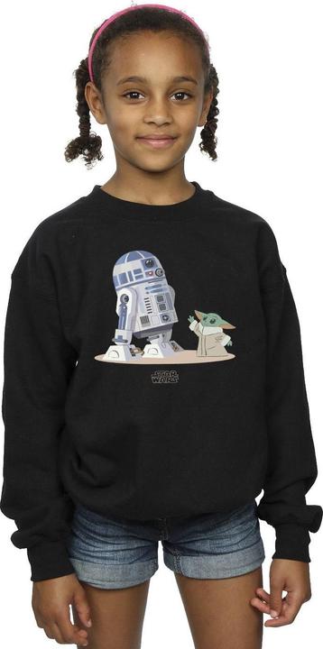 Produktbild Star Wars The Mandalorian R2D2 And Grogu Sweatshirt Mädchen (116)