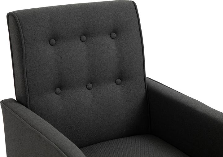 Actual product image CLP Rocking Chair Brevik Fabric Dark Grey