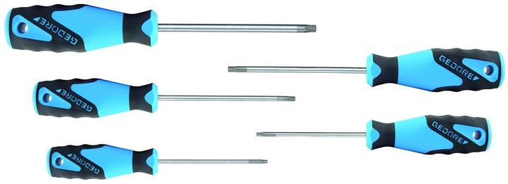 Image du produit Gedore 2163 TXB-05 3K-Schraubendreher-Satz 5-tlg TX Stift T10-T30 (TX)