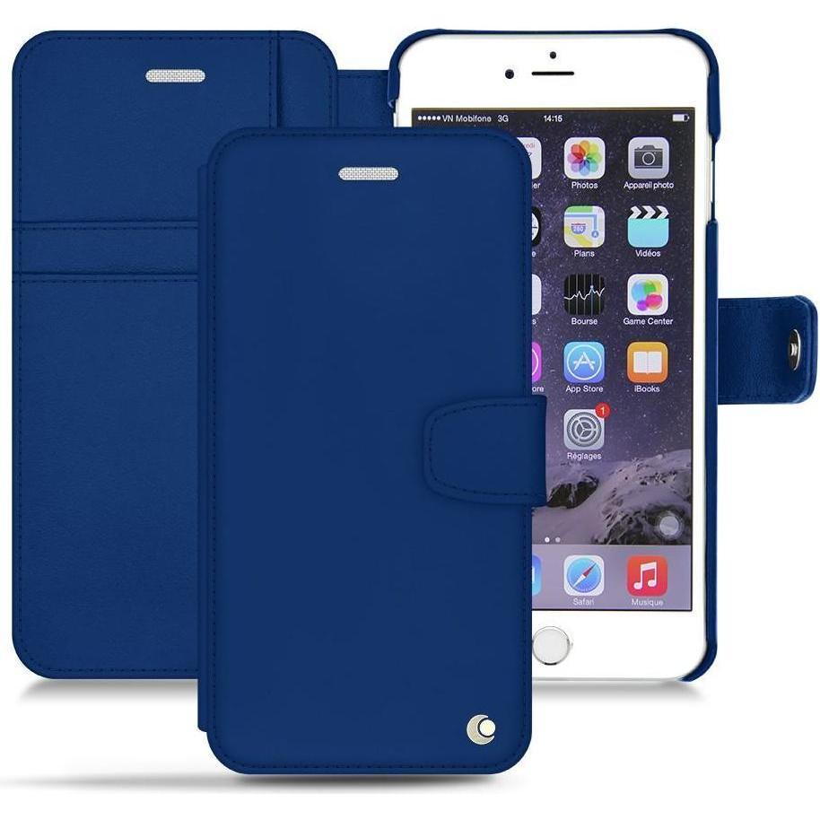 Noreve Lederschutzhülle Wallet (Apple iPhone 6s), Smartphone Hülle, Blau