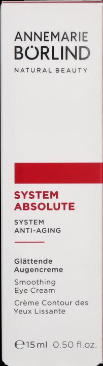 Actual product image Annemarie Börlind System Absolute Anti-Aging Eye Cream (Eye Care Cream, 15 ml, Day + Night)