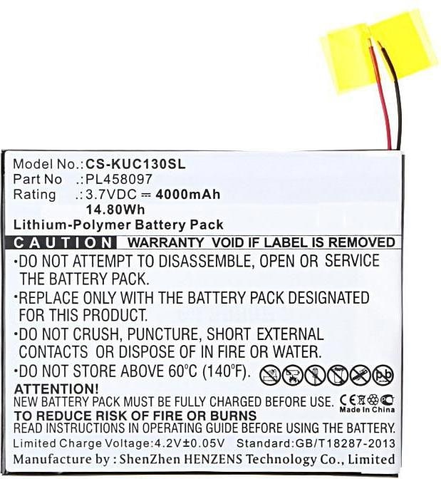 Actual product image CoreParts Battery for KURIO Tablet (4000 mAh)