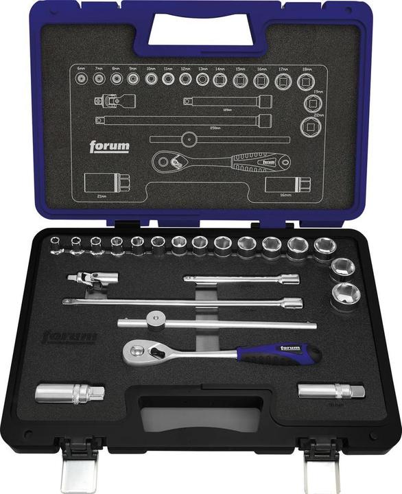 Forum Professional Solutions Socket spanner set 3/8" 22 pcs.