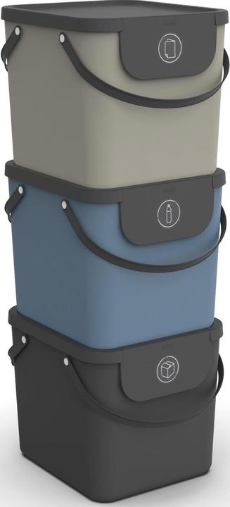Rotho Lot de 3 systèmes de recyclage (40 l)