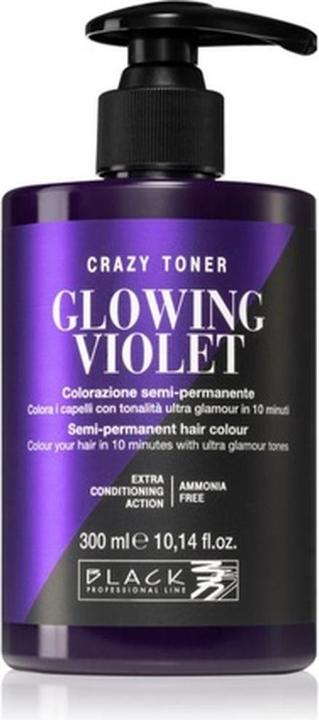 Black Professional Line Professional Line Crazy Toner Glowing Violet Haarfarbe - 300 ml (Glowing Violet)