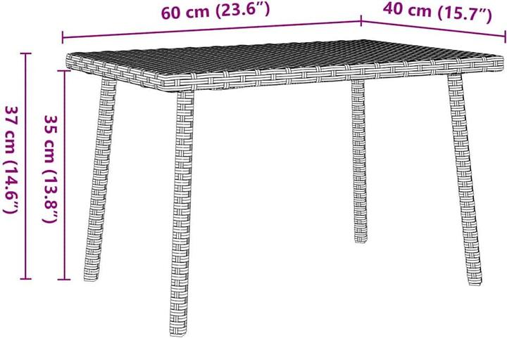 Image du produit vidaXL Garten-Couchtisch