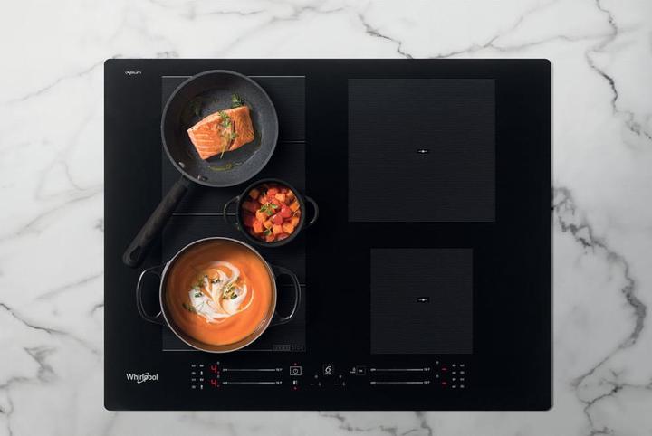 Actual product image Whirlpool induction hob WF S7560 NE 60 cm, 1 FlexiSlide, Booster, Black (59 cm, Induction hob)