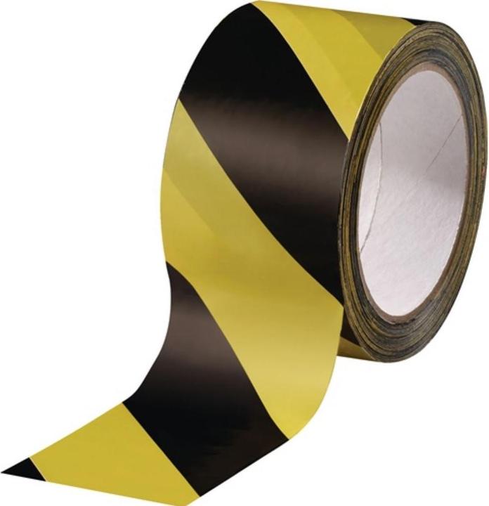 Produktbild HP Autozubehör Warnmarkierungsband PVC schwarz/gelb Länge 66 m Breite 60 mm (60 mm)