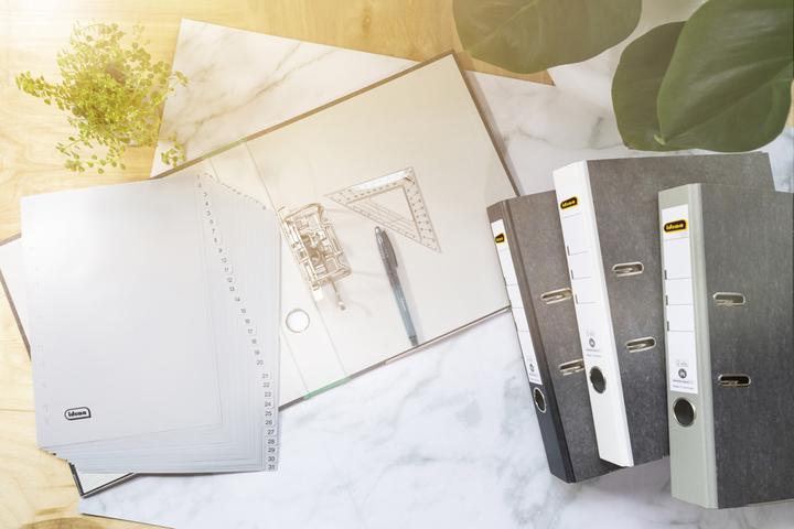 Image du produit Idena Répertoire en plastique A4 1-31 gris PP