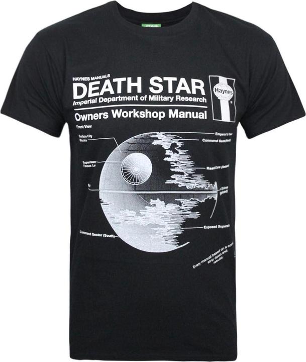 Star Wars offizielles Haynes Manual Death Star TShirt (S)