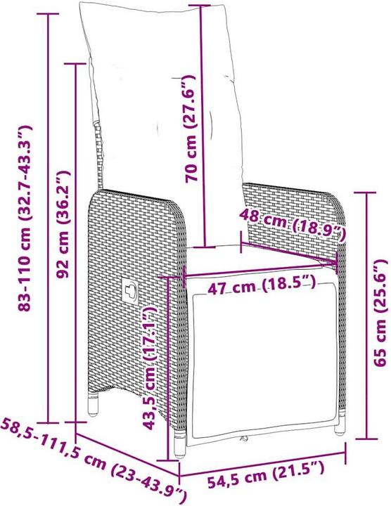 Produktbild vidaXL Bistro Set