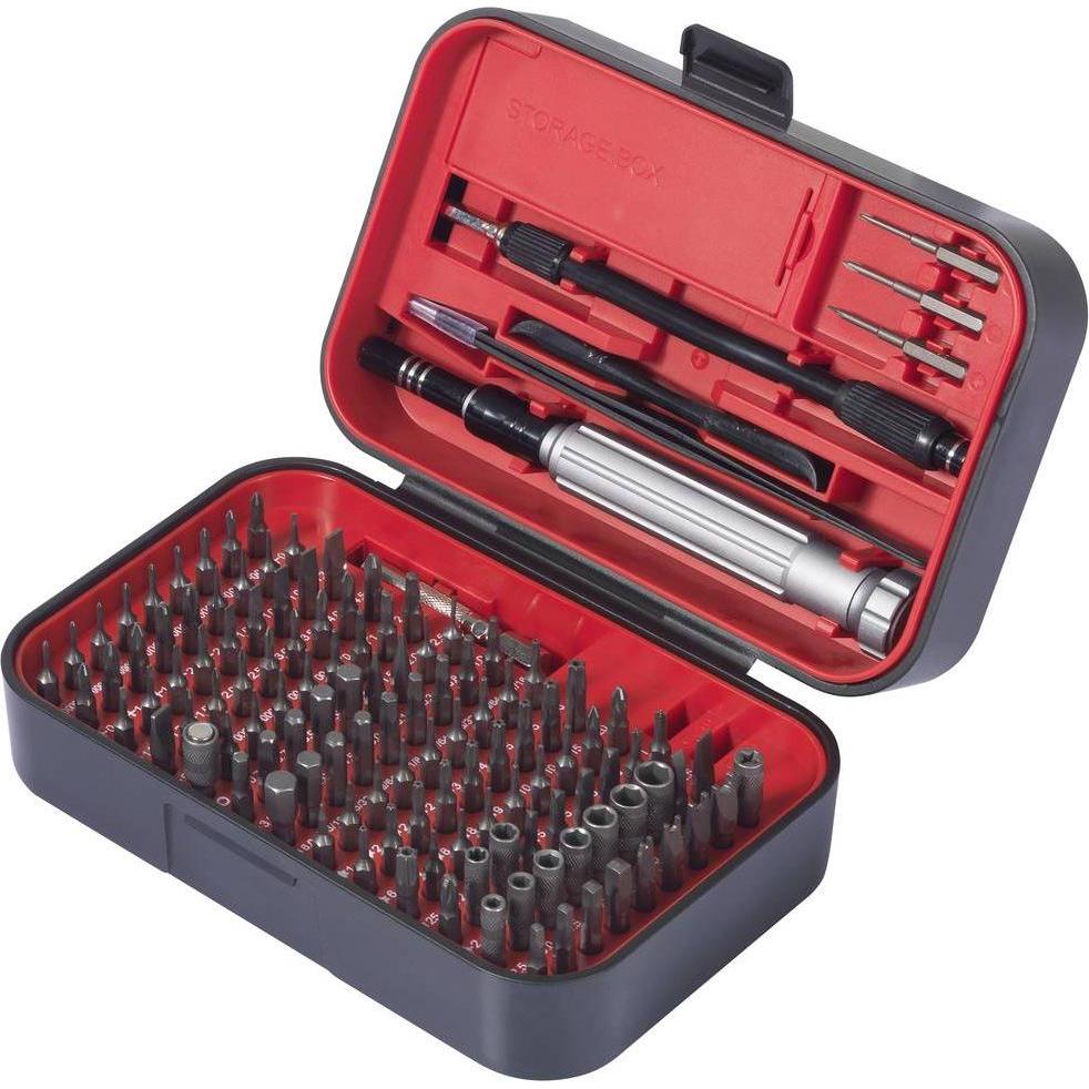 Toolcraft, Bits, TO-9407052 Bit-Set 150teilig Kreuzschlitz Phillips, Kreuzschlitz Pozi (2x 6 mm, 3x PH, 2x PH2, 2xPH1)