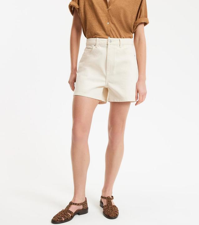 Produktbild La Redoute Collections Jeansshorts mit hohem Bund (36)