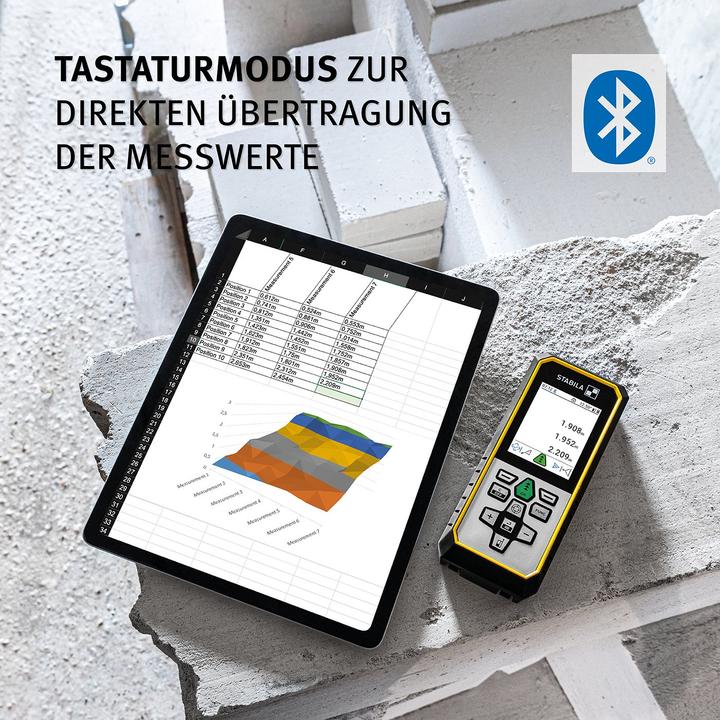 Actual product image Stabila Laserdistanzmessgerät LD 530 BT (200 m, 635 nm)