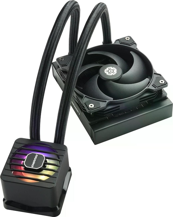 Produktbild Enermax LIQMAXFLO SR 120mm CPU AIO Liquid Cooler - Xtreme Dual Chamber PWM Pumpe- ARGB
