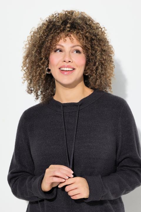 Immagine prodotto Ulla Popken Pullover, Stehkragen, Kordel, Taschen, Langarm (42, 44)