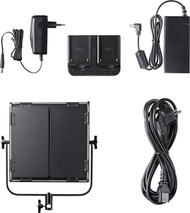 Produktbild Walimex pro pro Soft LED Brightlight 520 Bi Color Set 1x LED 1x 2x Akku NP-F 960 (Stableuchte)