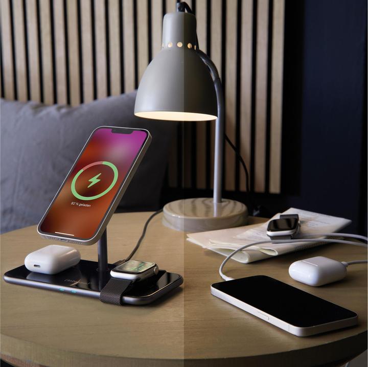 Produktbild Intenso 3in1 Magnetic Wireless Charger MB13 schwarz (15 W)